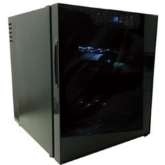 SIS ワインセラー 48L 16本収納 ワインクーラー ワイン保管庫 家庭用 静音設計 ディスプレイ タッチパネル LED照明 冷蔵  付属品:ボトル専用網棚4枚 動作確認済み 中古現状品