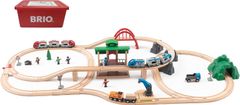 限定生産　BRIO (ブリオ) 2023年クリスマス限定レールセット 80000-138 全63ピース 専用ケース付き クリスマスプレゼント レールセット おもちゃ 木製レール