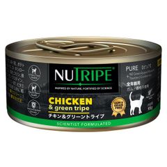 全年齢用 総合栄養 キャットフード NUTRIPE ニュートライプ チキン＆グリーントライプ 95g×24個（1ケース）(キャットフード)（猫缶）【正規品】