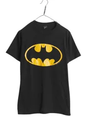 【お得なクーポン配布中!】 80s USA製 バットマン イラスト プリント Tシャツ L 小さめ メンズ レディース M 古着 ヴィンテージ アメコミ シングルステッチ 当時物 黒