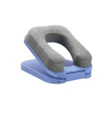 お昼寝枕 昼寝 枕 昼寝枕 まくら うつ伏せ デスク オフィス 机 携帯枕 安眠 ネックピロー デスクピロー コンパクト 飛行機 旅行 首枕 コットン (ブルー) [ブルー]