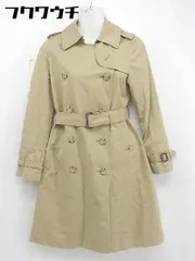 ■ ◎ green label relaxing UNITED ARROWS ウエストベルト付き 長袖 トレンチ コート サイズ36 ベージュ系 レディース  【中古】 【1106280001719】