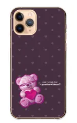 iPhone11Pro ケース ハードケース アイフォン11 プロ スマホケース テディベア くま 病みかわ 病み可愛い パステル 地雷系 量産型 ダーク グリーン パープル 携帯ケース スマホカバー 携帯カバー 送料無料 カラー02