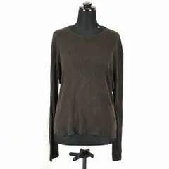 RALPH LAUREN★シルク100％/長袖セーター【レディースL/茶系】訳あり特価◆BG137<sale>