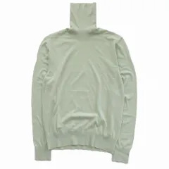 ドルチェアンドガッバーナ Dolce&Gabbana タートルネック ニット 薄手 プルオーバー 長袖 トップス 44 ライトグリーン ur101 【中古】