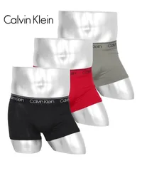 カルバンクライン ボクサーパンツ メンズ セット 3枚 前閉じ 下着 Calvin Klein ck ローライズ s m l xl ブラックレッド2セット 正規品 新品 男性 510364 