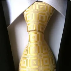 メンズネクタイ　格子柄　ストライプ柄　お洒落　結婚式　発表会　クリスマス　パーティー　イベント　ビジネス　スーツ　ワイシャツ　小物　格安　セール　ネクタイ　ゴールド　金色　イエロー色　黄色　シルバー色　銀色　系