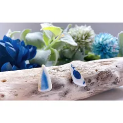 ＊海からの贈り物＊大人可愛い シー陶器 ワンポイントピアス