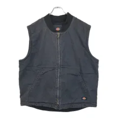 Dickies ディッキーズ ダック ワークベスト ブラック(メンズ XL)中古 古着 U6908