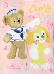 【中古】抱き枕カバー・シーツ・ブランケット ダッフィー＆クッキー・アン(ピンク) ブランケット 「Duffy and Friends-ダッフィー＆フレンズ-」 香港ディズニーランド限定