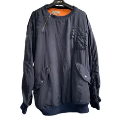 ♪3344   AVIREX アヴィレックス  フライトジャケット サイズ2XL ポリエステル ネイビー 6172184 中古のサムネイル