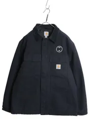 【お得なクーポン配布中!】 US企画 カーハート トラディショナル コート メンズ L / 古着 ダック ジャケット ブルゾン ジャンパー 中綿 キルティング ライナー 企業 紺