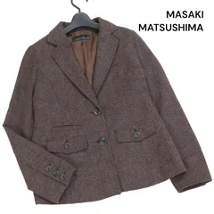 MASAKI MATSUSHIMA マサキマツシマ 秋冬 ツイード♪ アンコン テーラード ジャケット Sz.11AR　レディース