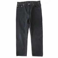 リーバイス Levi's 505-0260 505 ブラック デニム パンツ レギュラーフィット ストレート ジッパーフライ USA製 02年製 オールド ヴィンテージ ビンテージ W36/L30 黒 メンズ