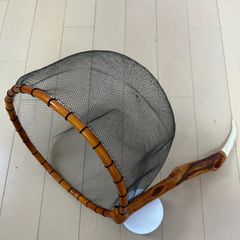 『次回同等品の出品予定2、    2月5日8時』新作　渓流タモ 吉田漁網3mm目手すき網付(径24クラス)No.R62406B