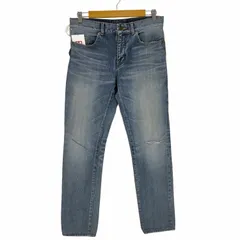 サンローランパリ SAINT LAURENT PARIS ワッペン付きダメージ加工スキニーデニムパンツ レディース US：30 のサムネイル