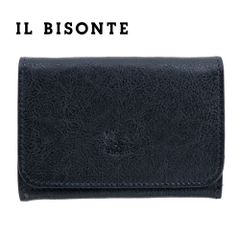 イルビゾンテ カードケース 名刺ケース パスケース IL BISONTE CARD CASE SCC004 PO0001 BK116X BLACK ブラック レザー 本革 IDケース スマートウォレット