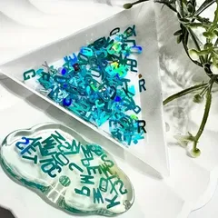 No.76大容量！　DIYに！　キラキラ　アルファベットホログラム