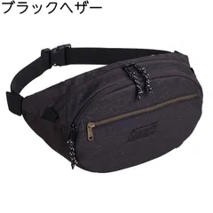 コールマン ウォーカーウエスト5 ブラックヘザー 大きいウエストポーチ coleman ウエストバッグ ヒップバッグ ボディバッグ メンズ レディース