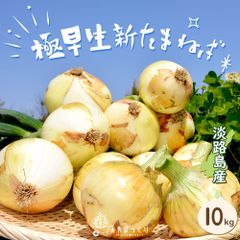 淡路島産たまねぎシーズンまで待てない!!極早生新たまねぎ10キロ