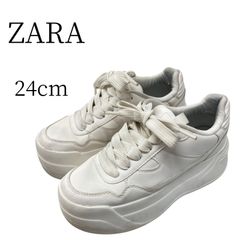 完売ZARAギザギザソールプラットフォームスニーカー35(JP23cm)新品