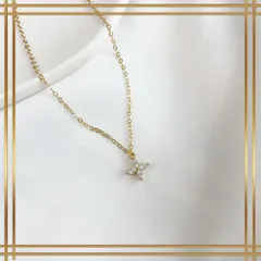 510【ゴールド】スター ネックレス ダイヤ  一粒 シルバー925 花 フラワー 星型 レディース 上品 華奢 シンプル 高級感 清楚 エレガント 普段使い オフィス デート 結婚式 入学式 卒業式 フォーマル 大人可愛い きれいめ おしゃれ 高見え