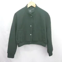 ◇ ⊇ ZARA ザラ シンプル系 長袖 ソフトボンバージャケット サイズＳ ブラック系 レディース E  【1507160023485】