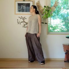 ヨーガンレール、モユルお好きなかたに バルーンパンツ コットンツイル