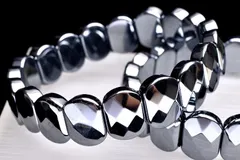 高純度 テラヘルツ鉱石 10x14mm オーバルカット バングル 1個売り パワーストーン 天然石 _BG3393