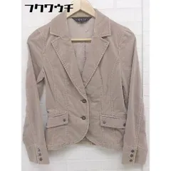 ◇ INDIVI インディヴィ 2B 長袖 テーラードジャケット ブレザー サイズ 36 ベージュ レディース  【中古】 【1111240008455】