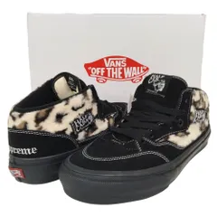 SUPREME シュプリーム × VANS Skate Half Cab 92 ハーフキャブ シューズ スニーカー ブラック サイズ US9.5=27.5cm 正規品 / 51841