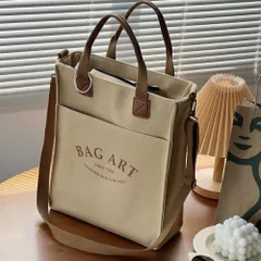 ☆ B×ベージュ ☆ トートバッグ 縦 ショルダーバッグ トートバッグ A4 ショルダー ショルダーバッグ トート レディース メンズ バッグ 大容量 縦型 肩掛け キャンバスバッグ バック ショルダーバック トートバック 手提げ 通勤 通学 大人 学生