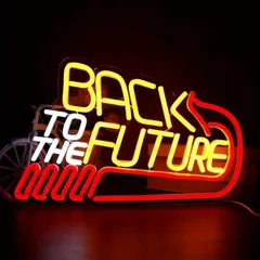一番人気在庫限り ! バック・トゥ・ザ・フューチャーネオン管サイン
