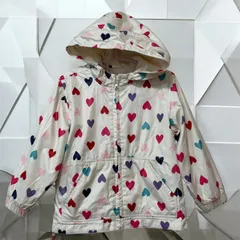 baby Gap ベビー ギャップ ハート ウィンドブレーカー 95㎝ ジャンバー フード 耐水性・防風性 モックネック フロントファスナー