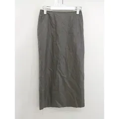 ◇ BEAUTY & YOUTH UNITED ARROWS レザー系 バックスリット 膝下丈 タイト スカート サイズS グリーン系 レディース  【1204270005676】