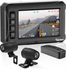 【Kaedear公式】 バイク用ドライブレコーダー 防水 IP67 3.5インチモニター Starbis HDR ナイトビジョン 200万画素 27.5fps LED信号対応 150° 駐車監視 衝撃検知　KDR-D801-BSD