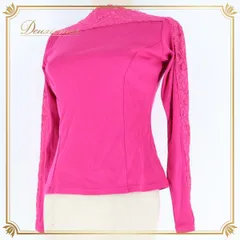 社交ダンス 衣装 ピンク系 トップス チャコット M Chacott 長袖 ブラウス レース レッスンウェア レッスン バレエ 花柄 練習着 ストレッチ Tシャツ