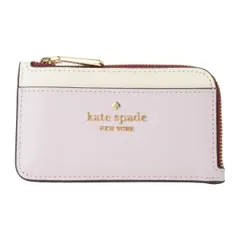新品 ケイトスペード kate spade カードケース カラーブロック トップ ジップ カード ホルダー ライラックムーンライトマルチ