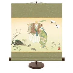 送料無料 和風モダン掛 高砂 (たかさご) 高精彩複製画 現代作家 日本画 慶祝画