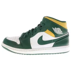 NIKE (ナイキ) AIR JORDAN 1 MID SEATTLE SUPERSONICS 554724-371 エアジョーダン 1 ミッドカットスニーカー グリーン/ホワイト US8.5/26.5cm