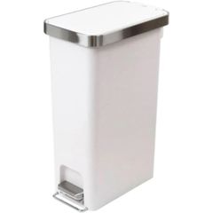 メーカー正規品 新品 EKO ハナスリム ステップビン ゴミ箱 ホワイト EK6268-40L-WH 40L