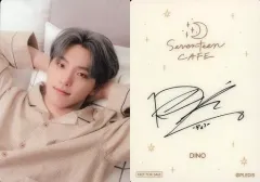 【中古】コレクションカード(男性) SEVENTEEN/DINO(ディノ)/裏面印刷サイン入り/「SEVENTEEN CAFE 2021 ～PAJAMA PARTY～」事前予約特典カフェオリジナルカード