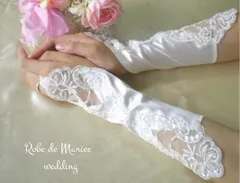 可愛いアウトレット♡レースのロングフィンガーレスグローブ