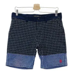 サイズ：S ROUGH&SWELL ラフアンドスウェル 2023年モデル ハーフパンツ 総柄 ネイビー系 [240101504408] ゴルフウェア メンズ ストスト