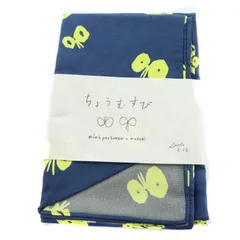 ミナペルホネン mina perhonen ×musubi 301 hane hane 風呂敷 バッグ 紺 ネイビー系 ■OSのサムネイル
