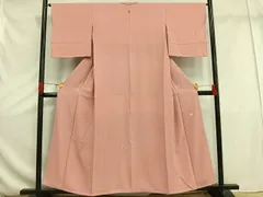 色無地 一つ紋 赤茶 - からん::アンティーク着物・リサイクル