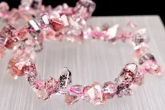 ファイアークォーツ(レピドクロサイトインクォーツ)　4-6x5-16mm　原石ポイント ブレスレット  1個売り パワーストーン 天然石 _BG3688-2