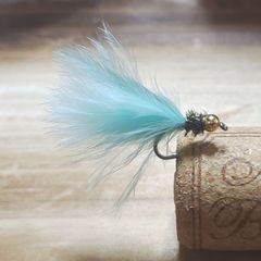 ■ELK■　マラブー　ショートボディ　ミント　4本　完成品フライ　フライフィッシング　管釣り