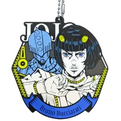 【中古】キーホルダー ブローノ・ブチャラティ＆スティッキィ・フィンガーズ ラバーチャーム 「一番くじ ジョジョの奇妙な冒険 GOLDEN WIND」 K賞 