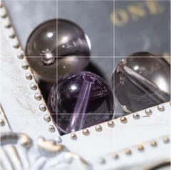 SSS アメトリン 混合結晶 パワーストーン 天然石 10ミリ3粒 両穴 S65のサムネイル